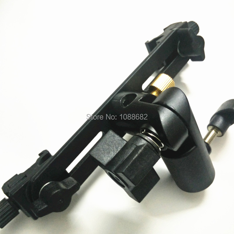Handheld Stabilizer Grip Dual Hot Shoe Flash Bracket Holder (3)