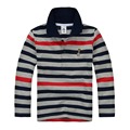 High Quality Kids Boys Polo Shirt Brand Children Long Sleeve Shirt Warm Cotton T Shirts 2