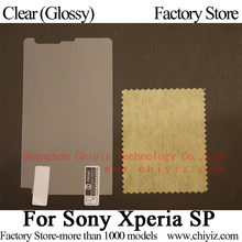 Clear Glossy LCD Screen Protector Guard Cover Protective Film Shield For Sony Xperia SP M35h M35i M35c M35t C5306 C5302 C5303
