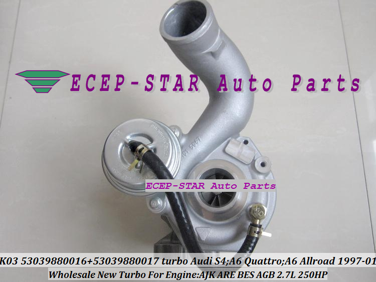K03 53039880016 53039880017 Turbo Turbocharger for Audi S4 A6 Quattro A6 Allroad 1997-01 AJK ARE BES AGB 2.7L 250HP (1)