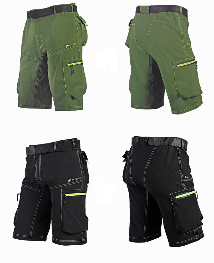 NUCKILY Summer MTB Shorts Mens Sports Bike Riding Short Pants Leisure Cycling Clothing