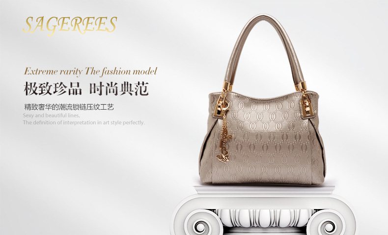 2015 Fashion Brand 3 Sets Bags High-grade Pu Leather Handbag Women