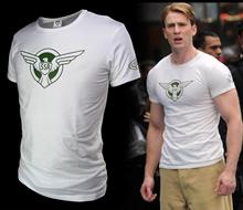 CAPTAIN AMERICA Cut and Sew Suit design Costume tee t Shirt NEW Marvel Comics T-shirt clothes the mark 100% cotton