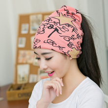 1PC Fashion New Women Spring&Autumn Causal Solid Pink Color Beanies Star Lettter Pattern Female Wrap Well Delicate Warm Hat