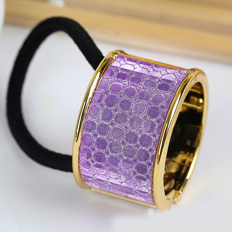 NEW Vintage Plastic Punk Elastic Hair Bands Round Circle Hair Ring Ponytail Hair Accessories For Women