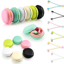 New Hot Macarons design in ear earphones Headphones Headset For All Phones Cute headphone for MP3