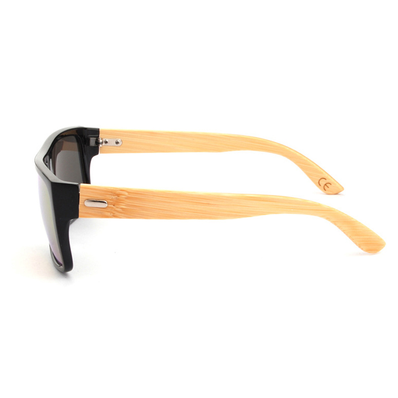 2015 New Bamboo Sunglasses Men Wooden Sun glasses Women Brand Designer Mirror Original Wood Glasses Oculos