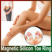 Free Shipping Guaranteed 100% New Magnetic Silicon Foot Massage Toe Ring Weight Loss Slimming Easy&Healthy Wholesale/Retail.