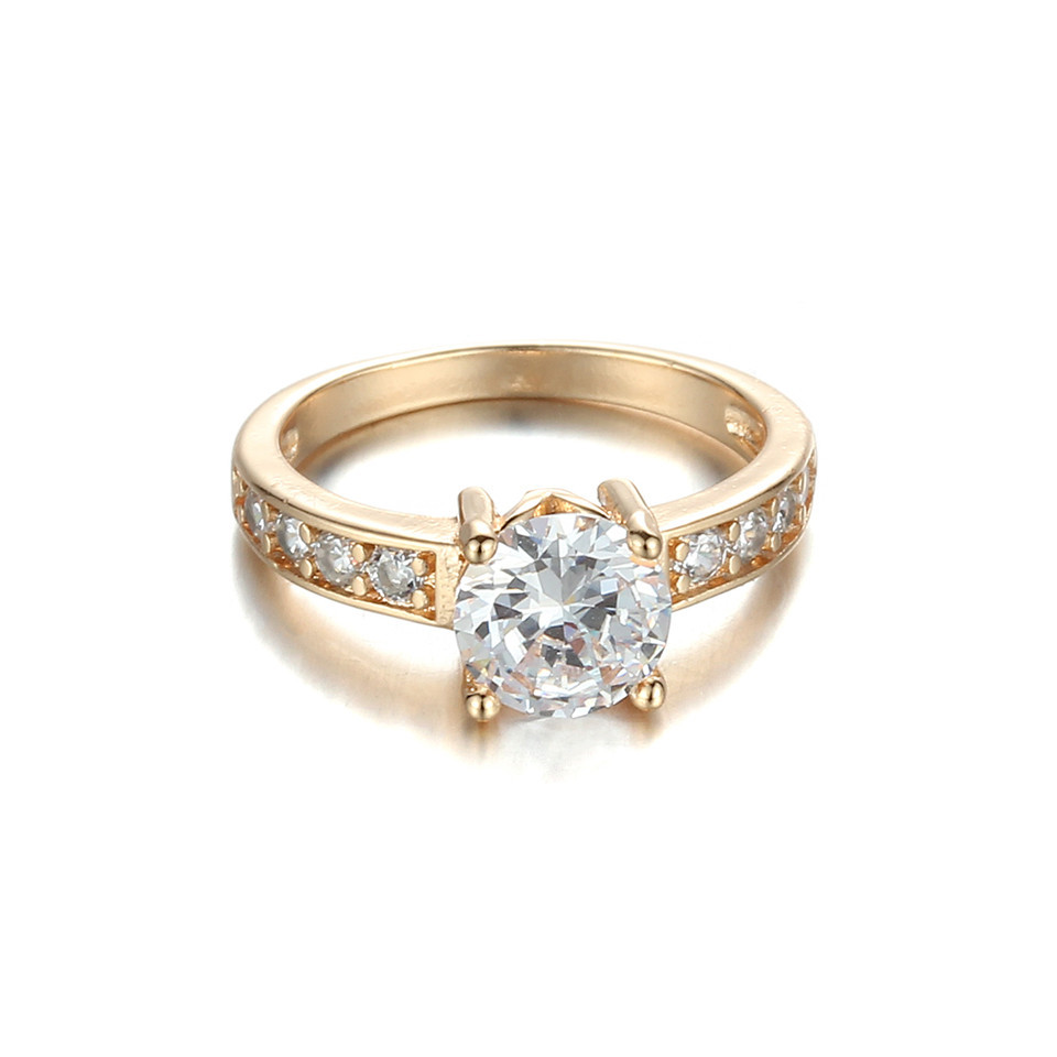 ... Gold-Plated-Plautimul-Plated-Imperial-White-Rhinestone-Wedding-Rings