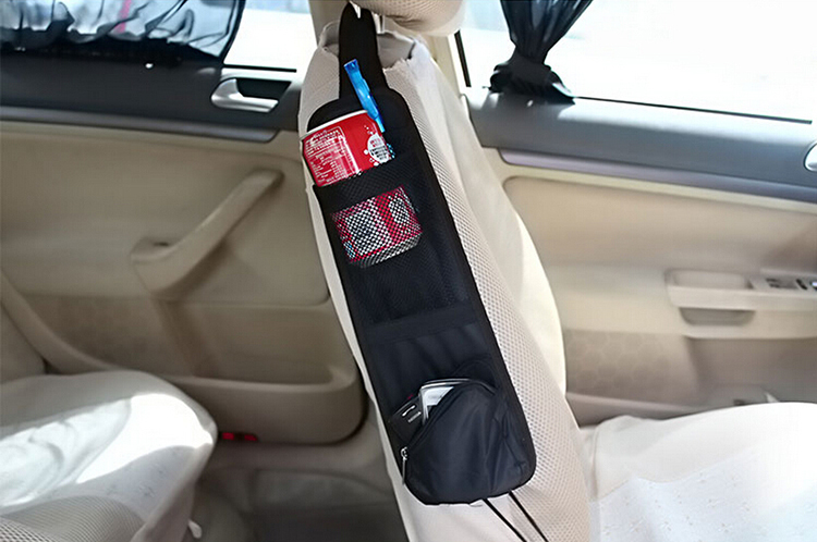 New Useful Car Interior Seat Covers Hanging Bags with Storage Pockets Seat Bag of Chair Side