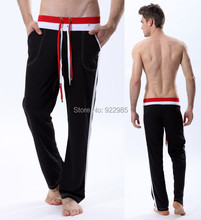 2015 band men s home wear trousers long sexy sports pants casual slack gym sport exercise