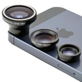 Universal 3 in 1 Wide Angle Macro Fisheye Fish Eye Lens for iPhone Magnetic Mobile Phone