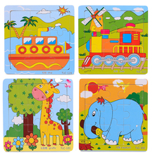 Educational 3d Wooden Jigsaw Puzzles Toys Free Kids Baby Games Toy Wood Puzzles For Children Cartoon Learning Education Toys