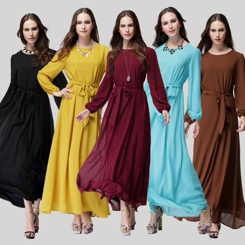 4 colors casual muslim abaya dubai dress 2016 new 4 colors casual muslim abaya dubai dress 2016 new