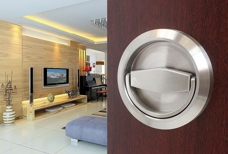 stainless steel 304 cup handle recessed door handles invisible pull handle fire proof