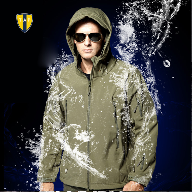 High quality Lurker Shark skin Soft Shell TAP Outdoor Military Tactical Jacket Waterproof Windproof Sports Army Clothing