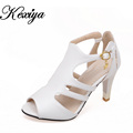 2016 New summer women pumps plus size 28 52 sexy Peep Toe Gladiator high heel shoes
