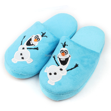 New Arrival Children Winter Olaf Slipper Kids Girls Boys Warm Cartoon Soft Plush Anti Slip Home