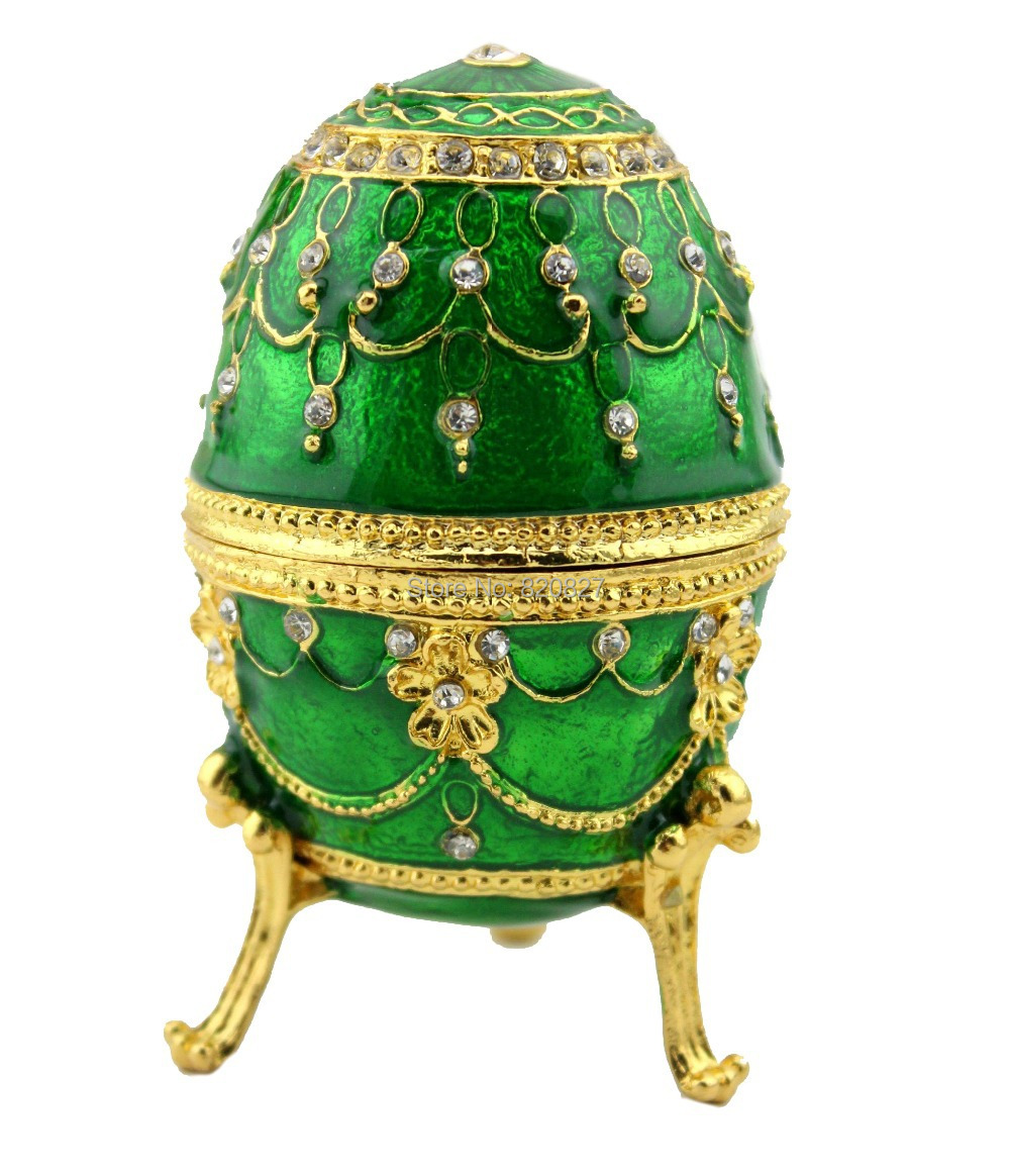 Aliexpress.com : Buy Hand Painted Rich Green Vintage Faberge Egg With 