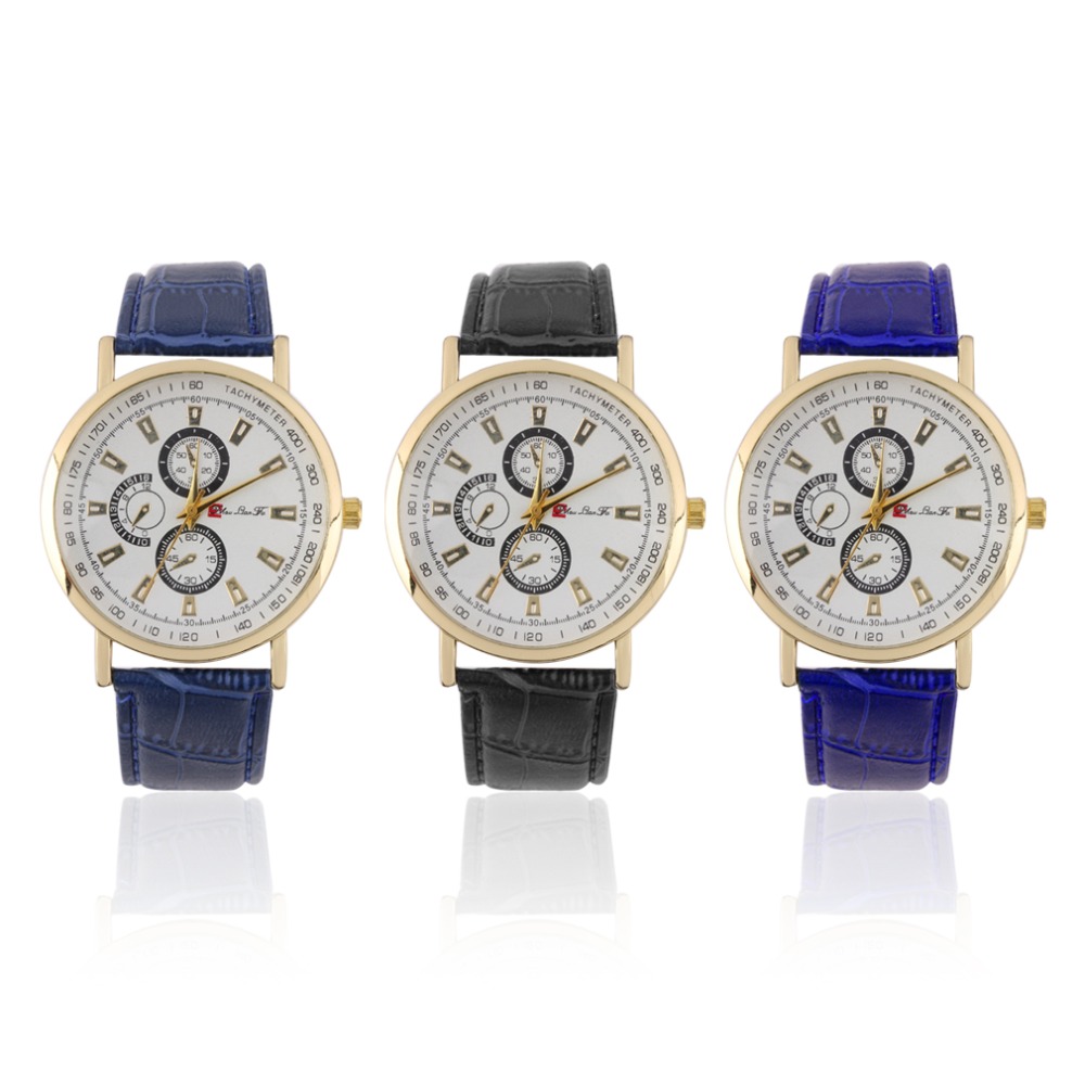 3 Colors New Fashion Ladies Watches Roman Numerals Faux Leather Analog Quartz Women Men Casual Relogio
