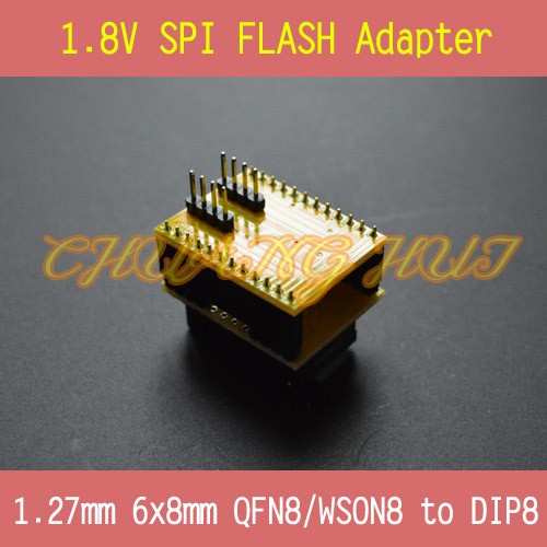 1 8v Adapter For Iphone Or Motherboard 1 8v Spi Flash Qfn8 6x8mm W25 Mx25 Can Use On Programmers Such As Ch2015 Tl866cs Fei Hu Original Fei Hu S Store