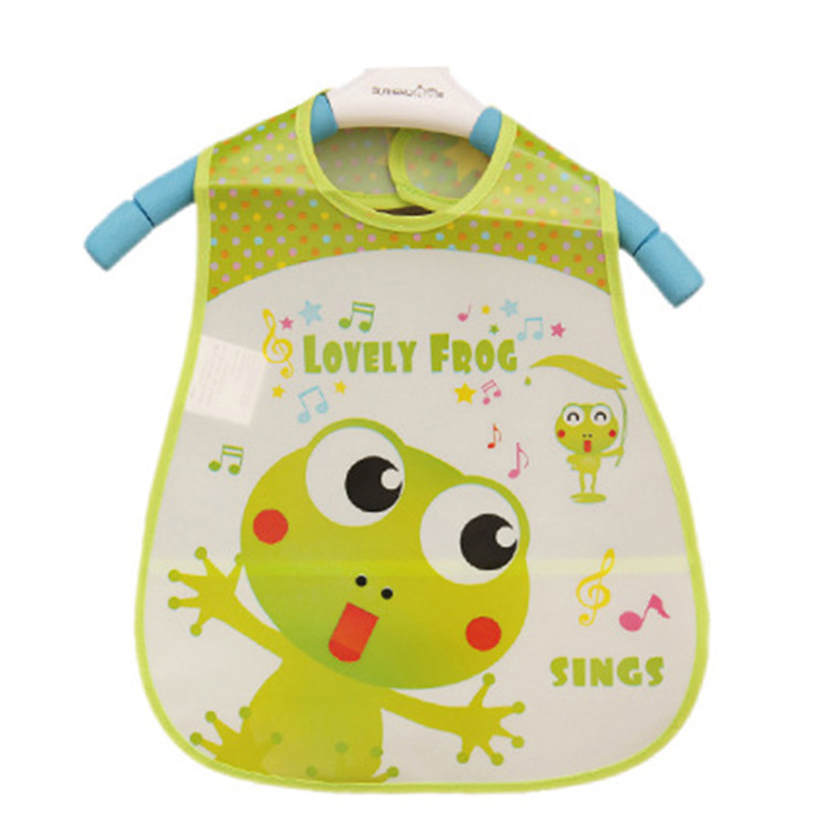 Fashion Baby Bibs Waterproof Green Frog Cartoon Children Bibs Infant Burp Cloths 2015 Brand Clothing Towel