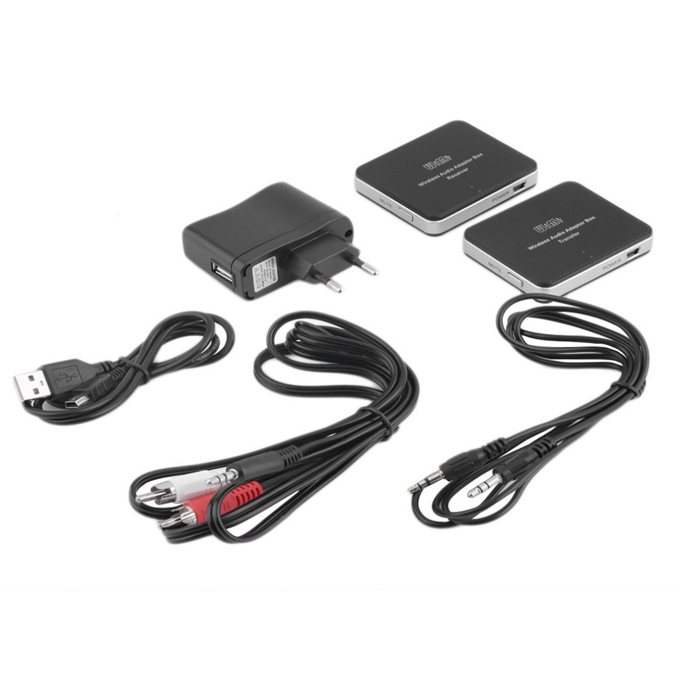 In stock! 2.4G Wireless Audio Adapter Sound Music Transmitter Receiver PC TV Speaker EU Plug Newest