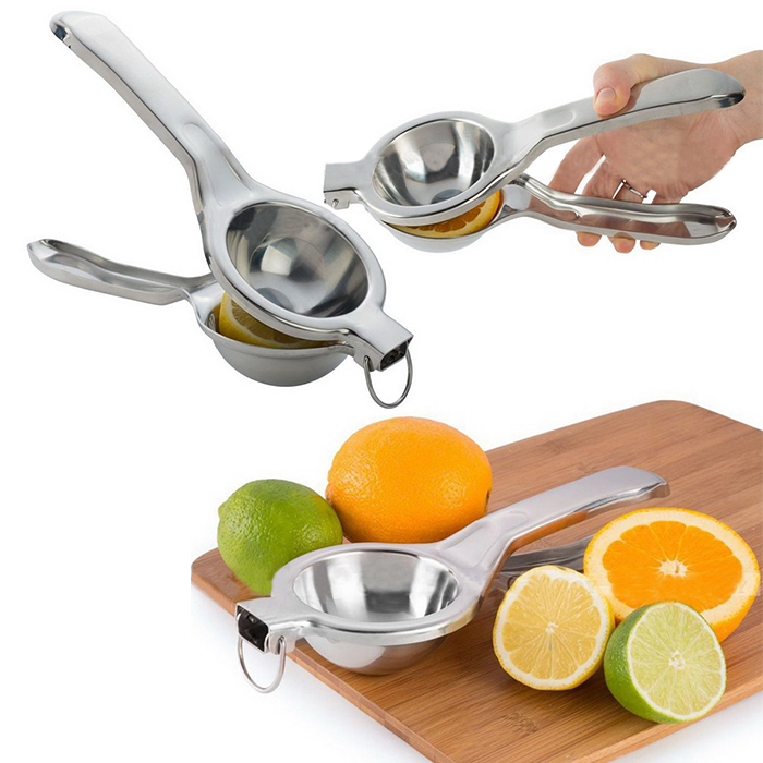 Free Shipping Stainless Steel Fruit Lemon Lime Orange Squeezer Juicer Manual Hand Press Tool
