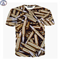 Mr 199very cool Europe and America style 3D Bullets Printed big kids t shirt for teens