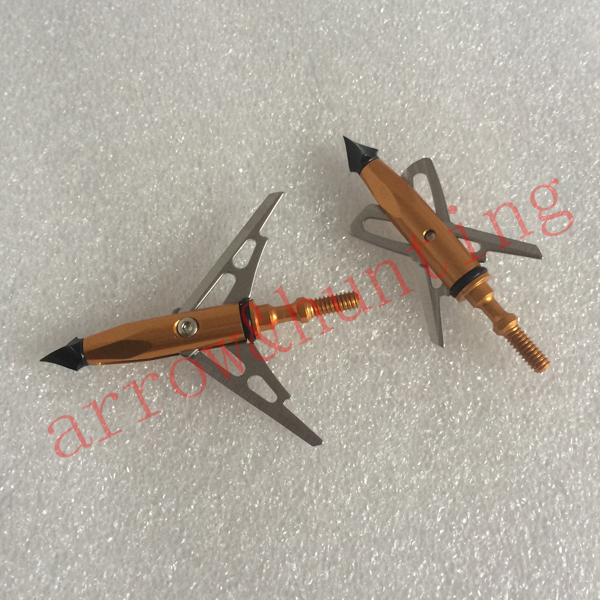 two expandable blades arrow point 6pcs arrow tip hunting arrow head and archery broadhead for crossbow