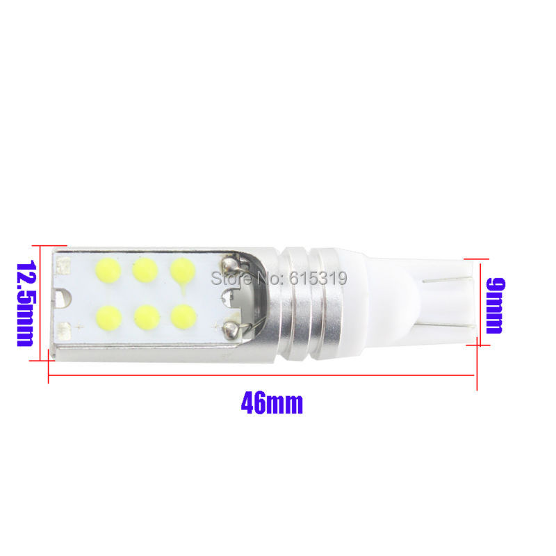  100x  T10 W5W 194 921 COB 12SMD              DC 12 