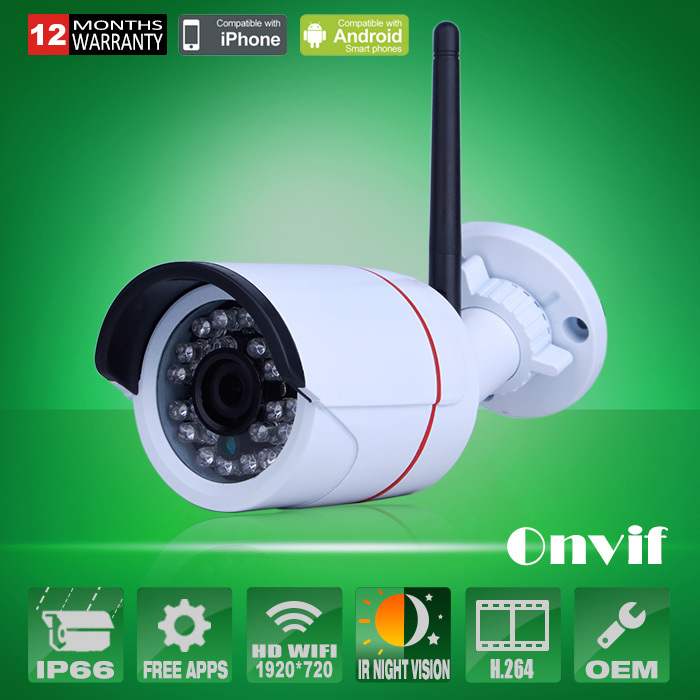 Home Surveillance Video Security Camera CCTV HD 720P Wireless WIFI Network IP Camera Outdoor Onvif H