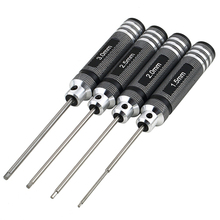 4 unids Hex destornillador de herramienta del Kit para el coche del RC del plano del helicóptero 6H4N