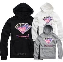 Moleton Diamond Men Women Plus size 4XL Black Pullover Hip Hop Sudaderas Diamond Men Black Hooded Diamond Moletom