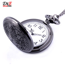 Vintage Bronze doctor who design pocket Watch Necklace Ladies Necklace Silver Pendant Watch Quartz wholesale price