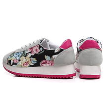 Nilanya The spring and autumn period and the leisure shoes Low help shoes canvas Broken beautiful