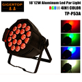 Club Stage TP P53A 18 12W Low Profile DMX Intelligent LED PAR Cans Light Weight Super