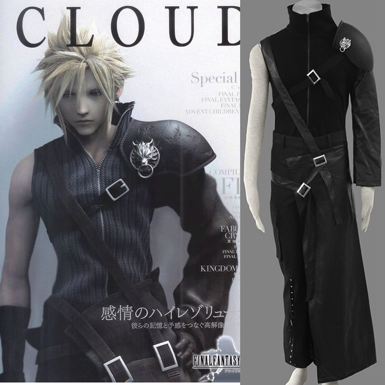 Final Fantasy VII Cloud Cotton Cosplay Costume final fantasy 7 cloud strife cosplay costume Wholesale High Quality