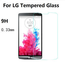 0.33mm Premium Tempered Glass For LG G2 G3 Stylus G3S G4 Mini L70 L90 pro 2 beat Leon Magna L Bello Fino Screen Protector Film