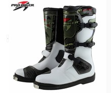 Free shipping Genuine PRO-BIKER motorcycle racing long section of high-top boots, protective shoes racing motocross boots