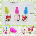 2016 New style Factory Direct Selling Cartoon Printing 50ml Plastic Refillable Spray Bottles For Makeup And