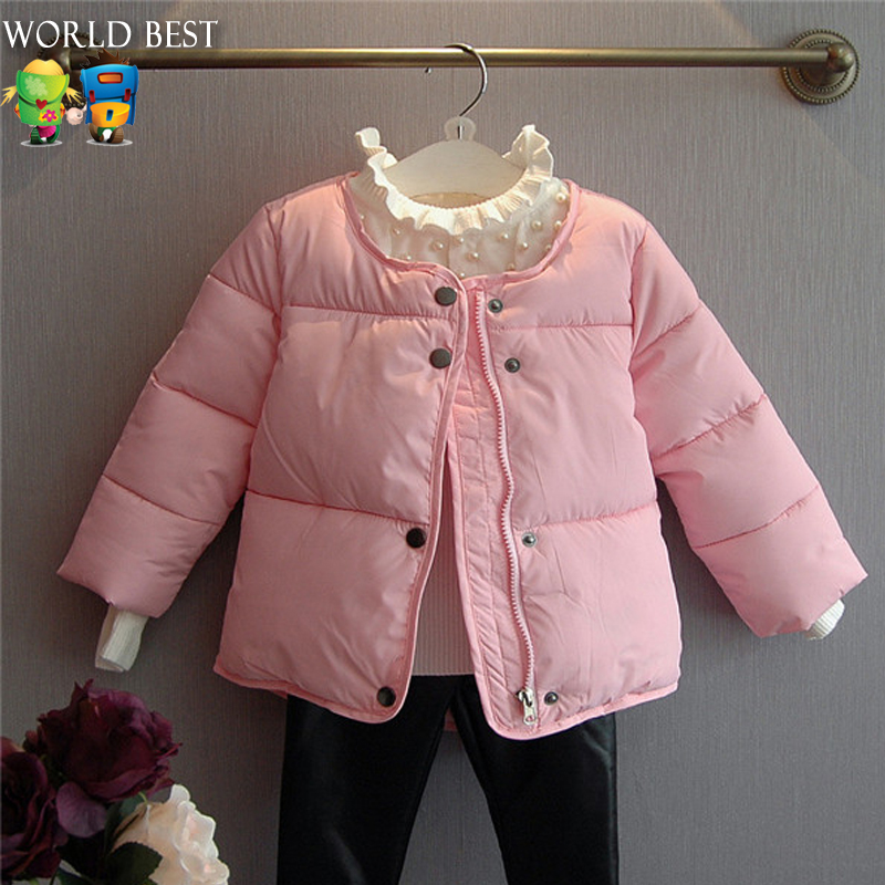 Girls Winter Coat Children Clothing Thickening Cotton Clothes Cotton-Padded Jacket Outerwear 2015 Hot Children's Winter Jackets