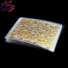 24Pcs Lot Beauty Floral Design Bronzing Flowers Stamping Stickers For Nails Foil Transfer 3D Nail Art