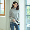 6 colors Girl s pure cashmere pullovers knitting turtleneck long sleeve sweater solid color sping winter
