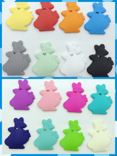 HOT Ornaments Silicone Teething Kangaroo Pendant Baby cartoon toys silicone Teething Pendant Jewelry Free shipping