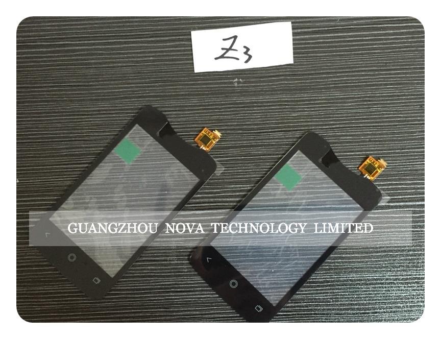 Black/White Sensor For Acer Liquid Z3 Z130 Touch Screen Digitizer Glass Replacement  With Logo ; 10pcs/lot