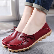 2016 New Leather Women Flats Moccasins Loafers Wild Driving women Casual Shoes Leisure Concise Flat shoes In 15 Colors ST179