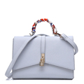 Chic Cut Ladies Handbag 2016 New Fashion Embossing Small Bag Silk Ribbon Belle Twist Lock Flap