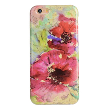2016 Cartoon pastoral landscape graffiti printing flower soft tpu case cover For Iphone 6 6s 4.7inch/6plus 6splus 5.5inch