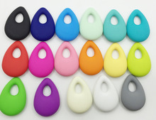 Silicone Teething Necklace Pendants NEW Fashion Water droplets Pendant Jewelry silicone Ornaments